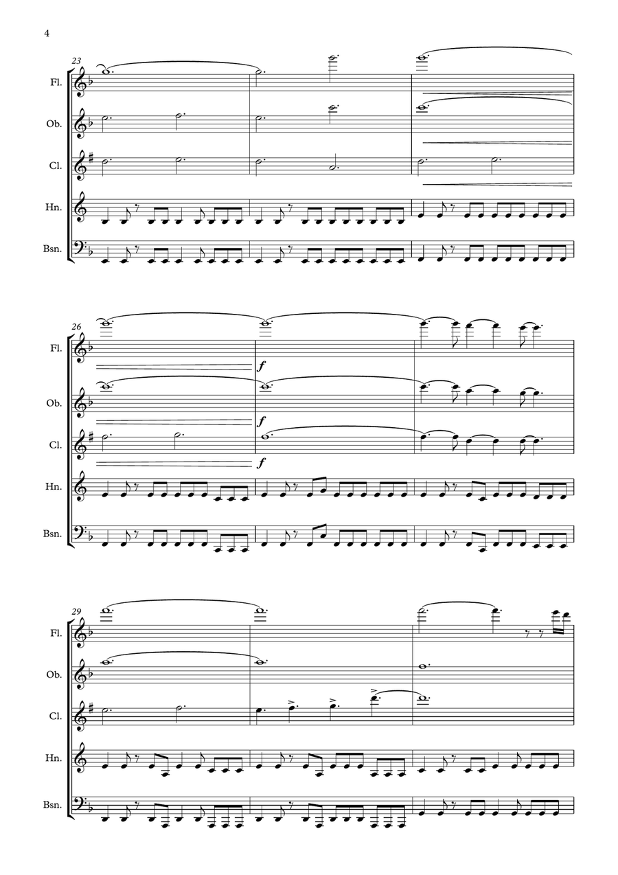An American Symphony Woodwind Quintet scores gallery preview page 4
