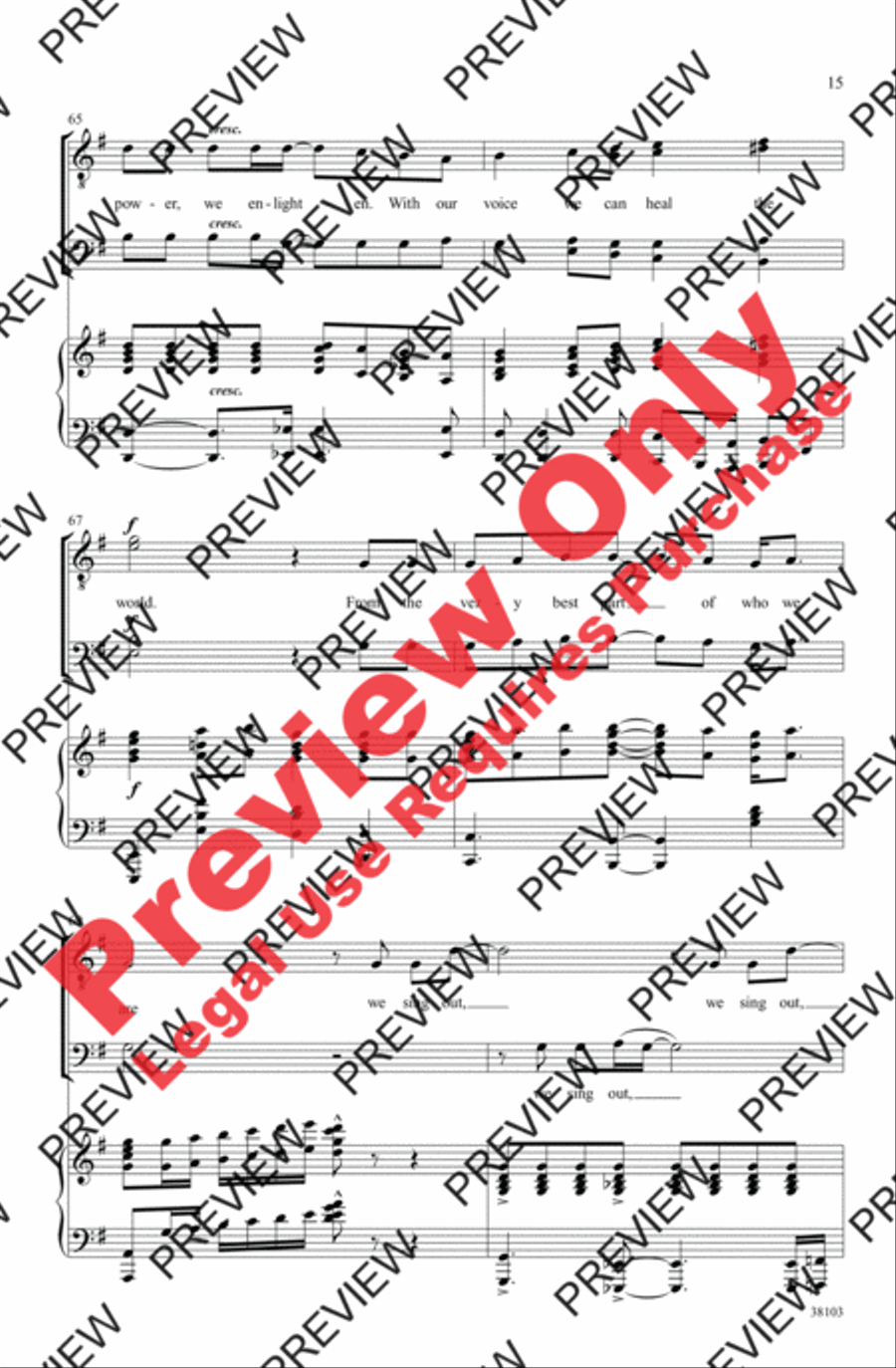 I Sing Out Men's Choir scores gallery preview page 15