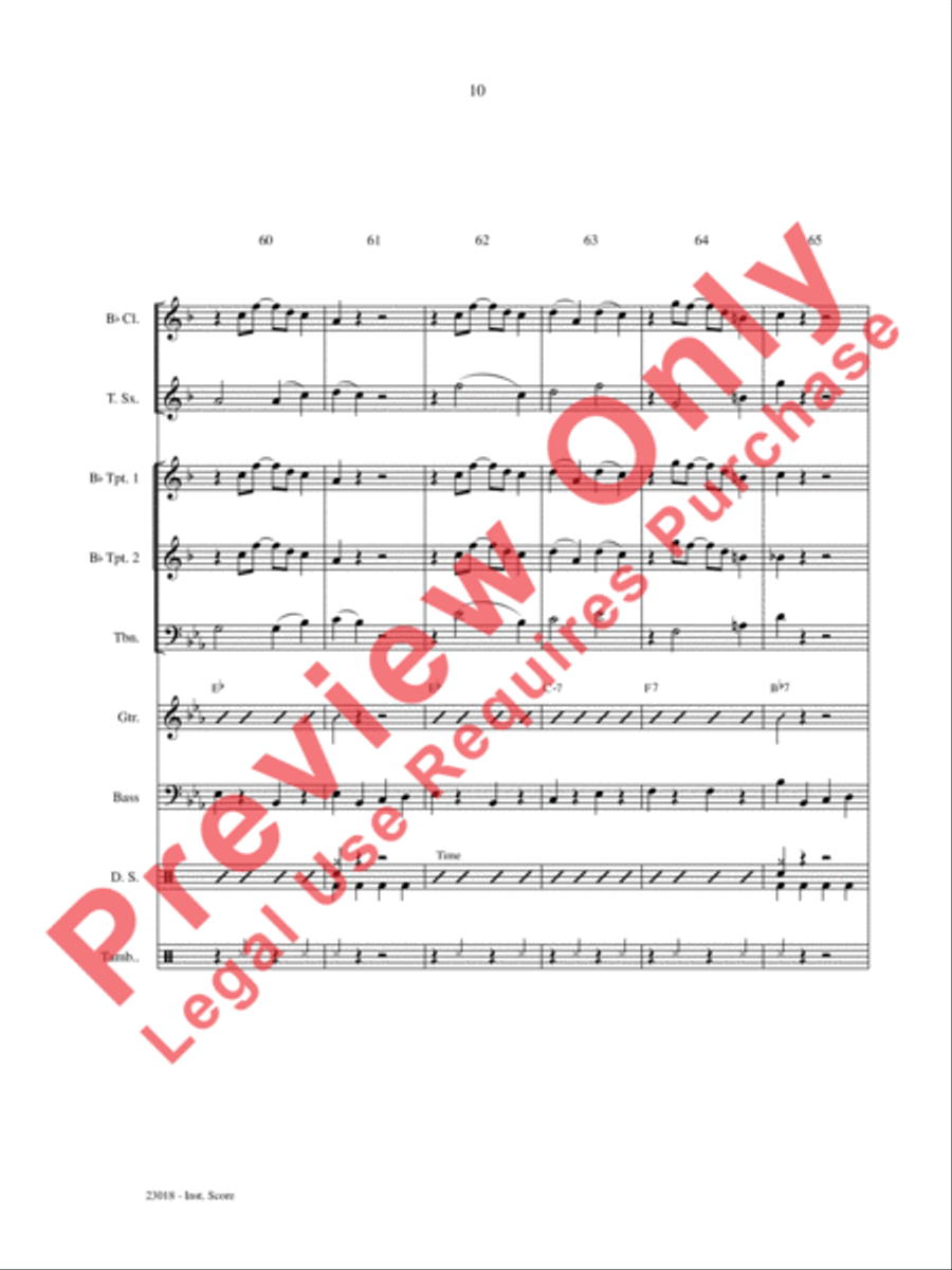 Swing Low, Sing Low Choir scores gallery preview page 11