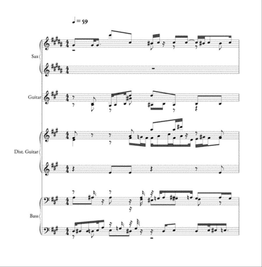 10 Terremoto Mediacion Small Ensemble scores gallery preview page 1
