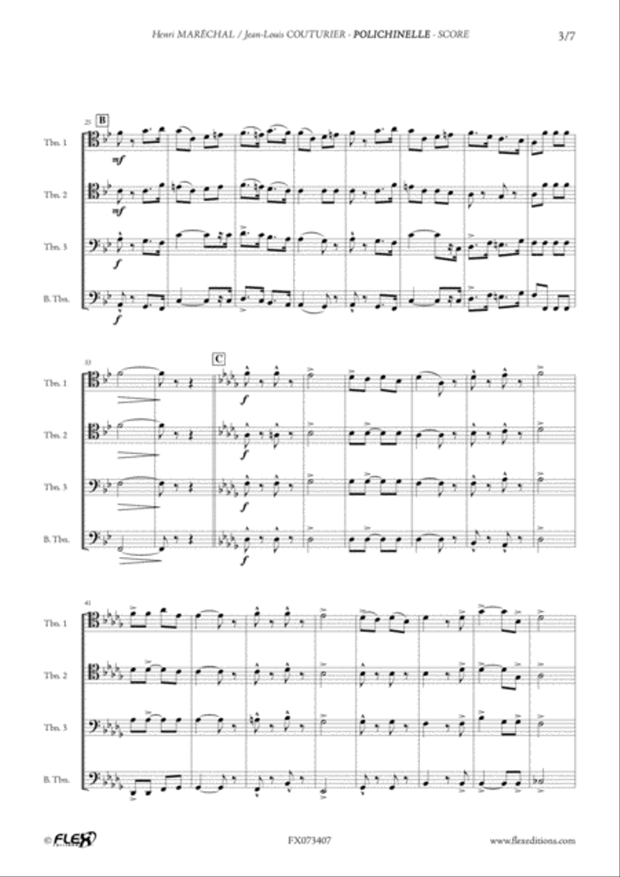 Polichinelle Trombone scores gallery preview page 3