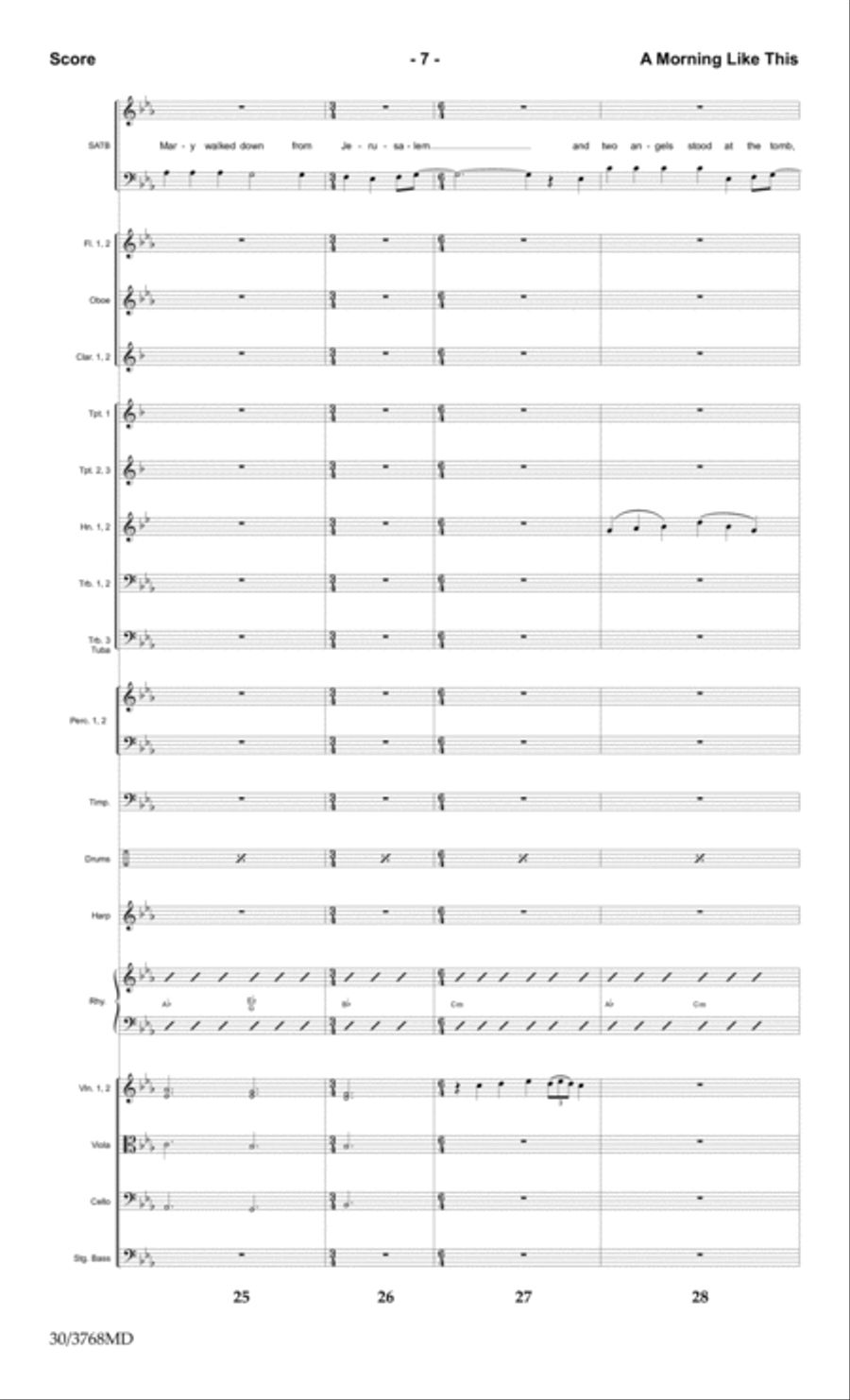 A Morning Like This - Orchestral Score and CD with Printable Parts Choir scores gallery preview page 9