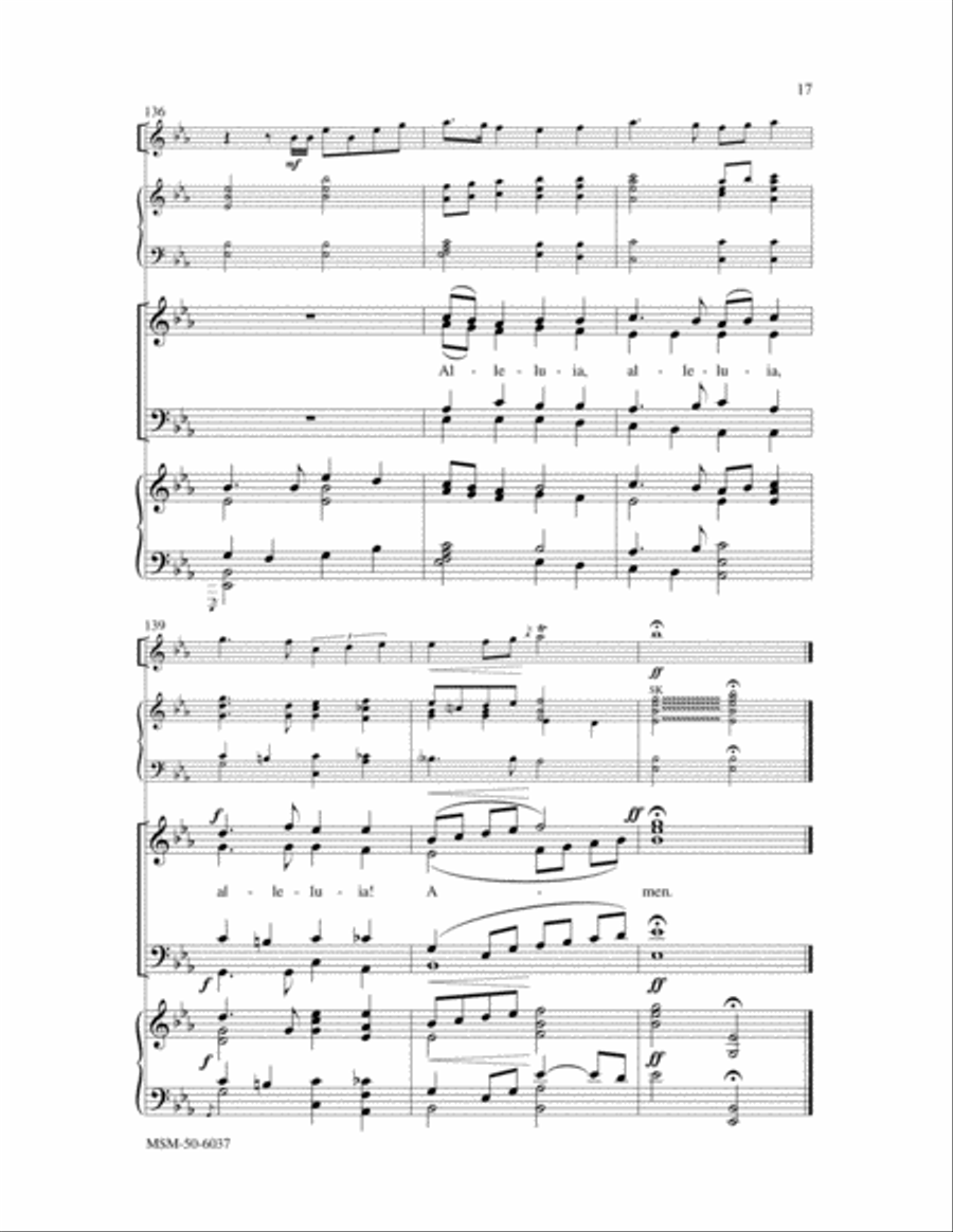 Come, Believers in the Gospel 4-Part scores gallery preview page 9