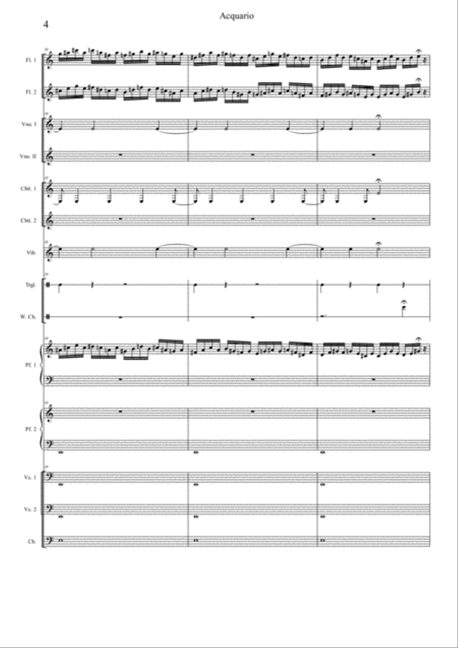 Carnival of the animals: 7-Aquarium Large Ensemble scores gallery preview page 4