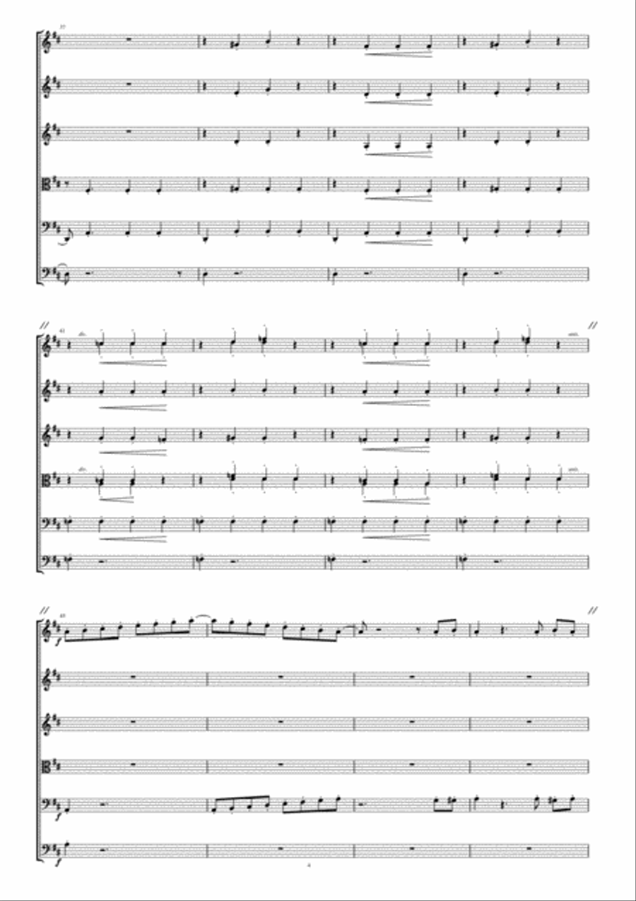 Metamorphosis of a Blue-Eyed Sailor, Op 7, 2nd Movement, Caterpillar String Orchestra scores gallery preview page 4