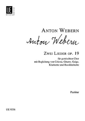 Book cover for Lieder, 2, Op. 19, Full Score