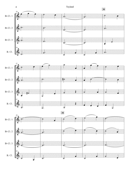 Toyland for Clarinet Quartet image number null
