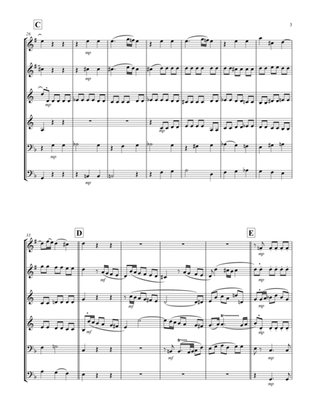 Recordare (from "Requiem") (F) (Brass Sextet - 2 Trp, 2 Hrn, 1 Trb, 1 Tuba)