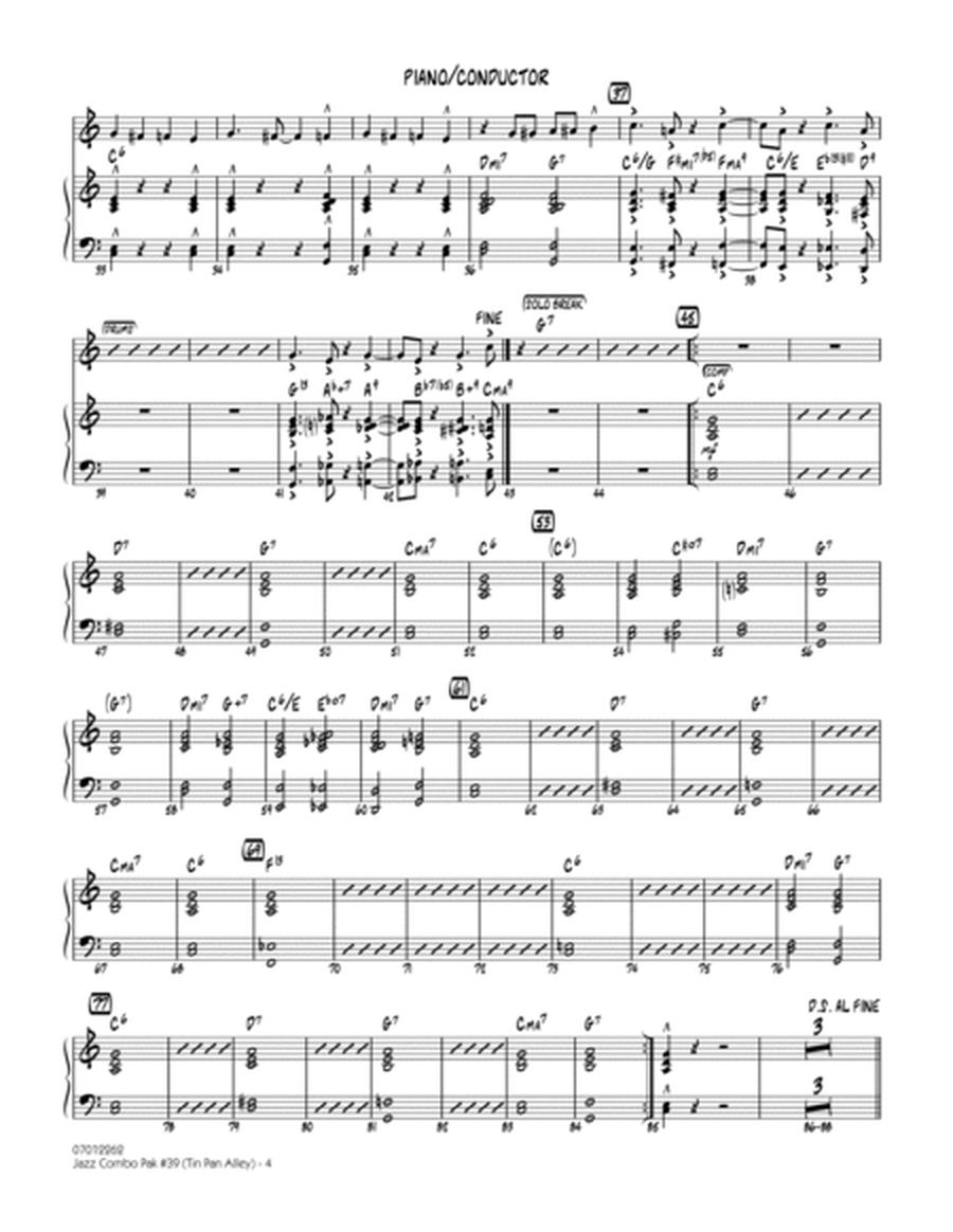 Jazz Combo Pak #39 (Tin Pan Alley) - Piano/Conductor