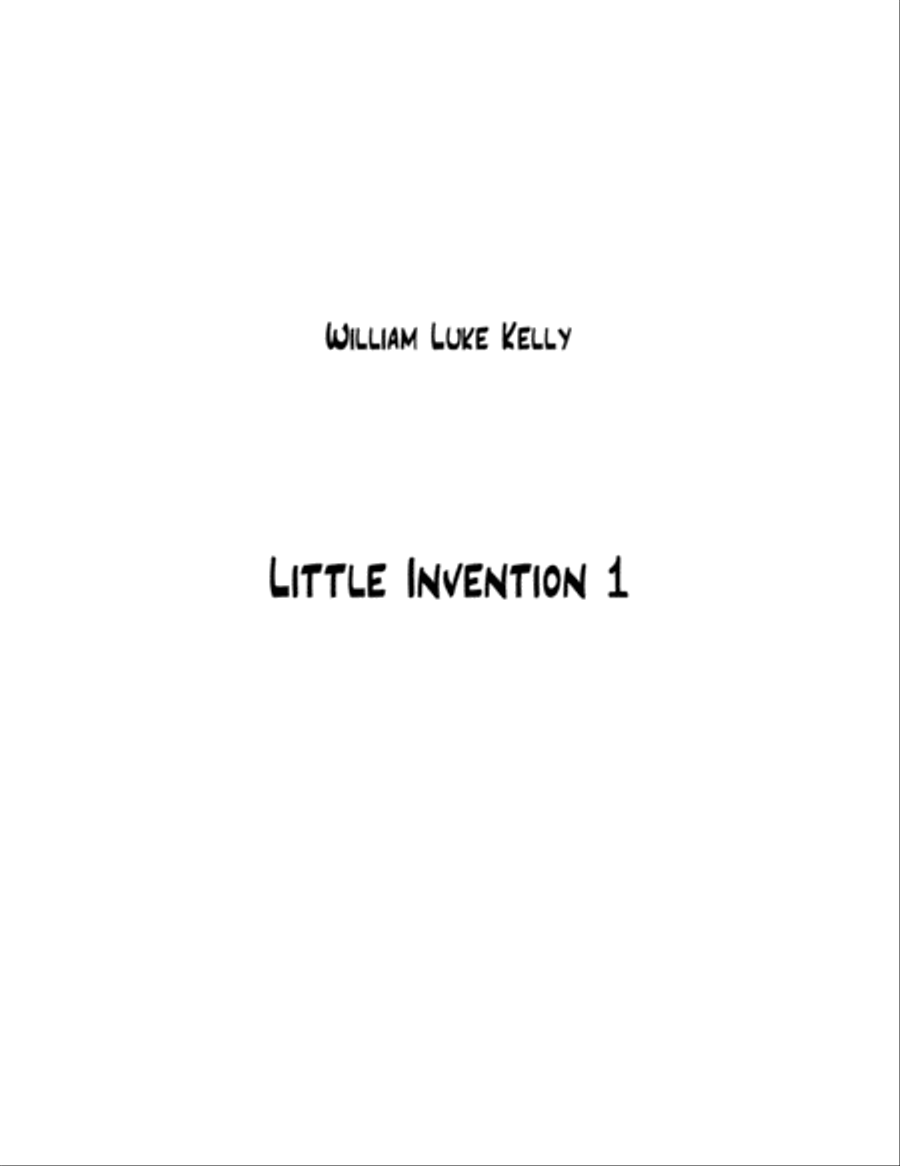 Little Invention 1 Little Invention 1 Piano Method scores gallery preview page 1