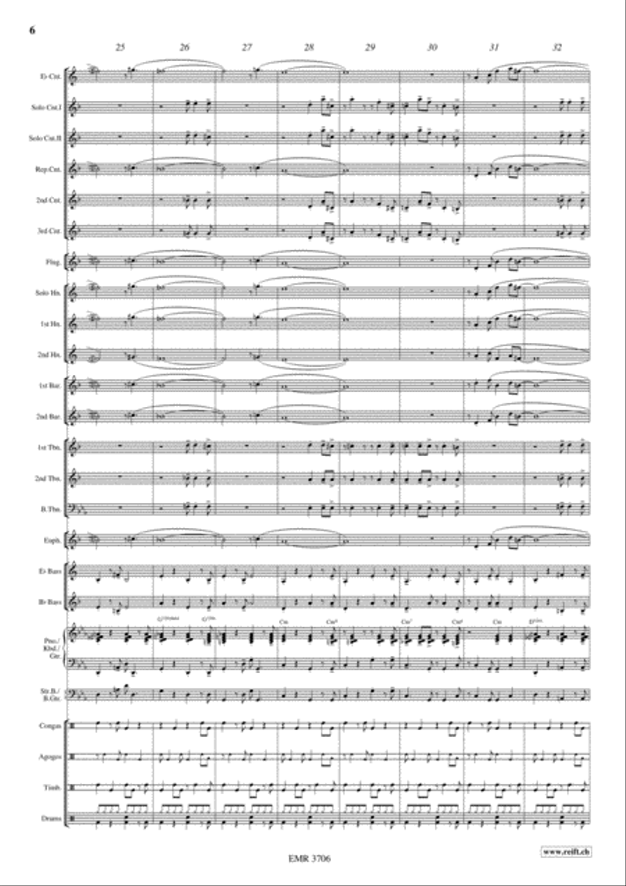 Salsa Sensation Brass Band scores gallery preview page 7