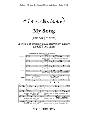 My Song (This Song of Mine) for SATB and piano