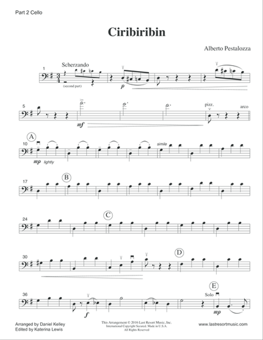 Ciribiribin for Piano Trio Piano Trio scores gallery preview page 6