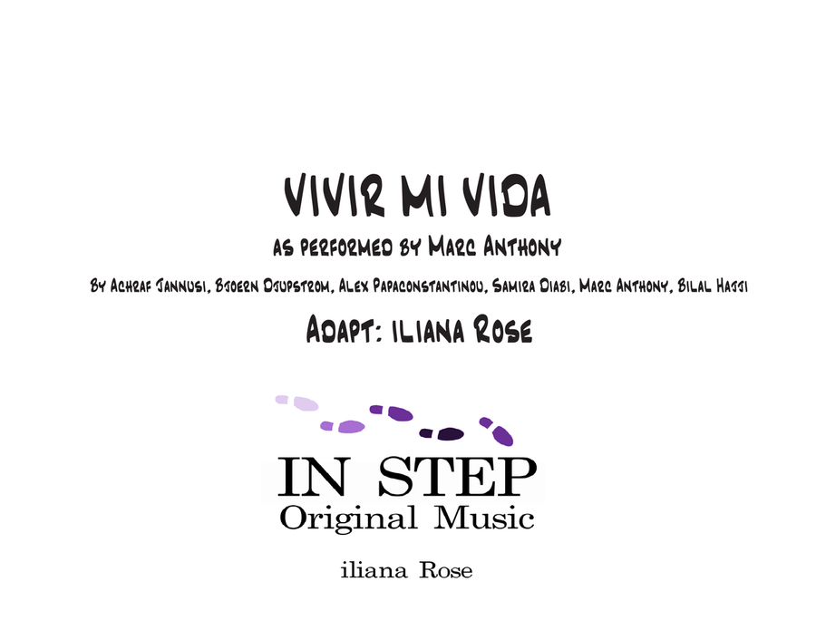Vivir Mi Vida Brass Ensemble scores gallery preview page 1