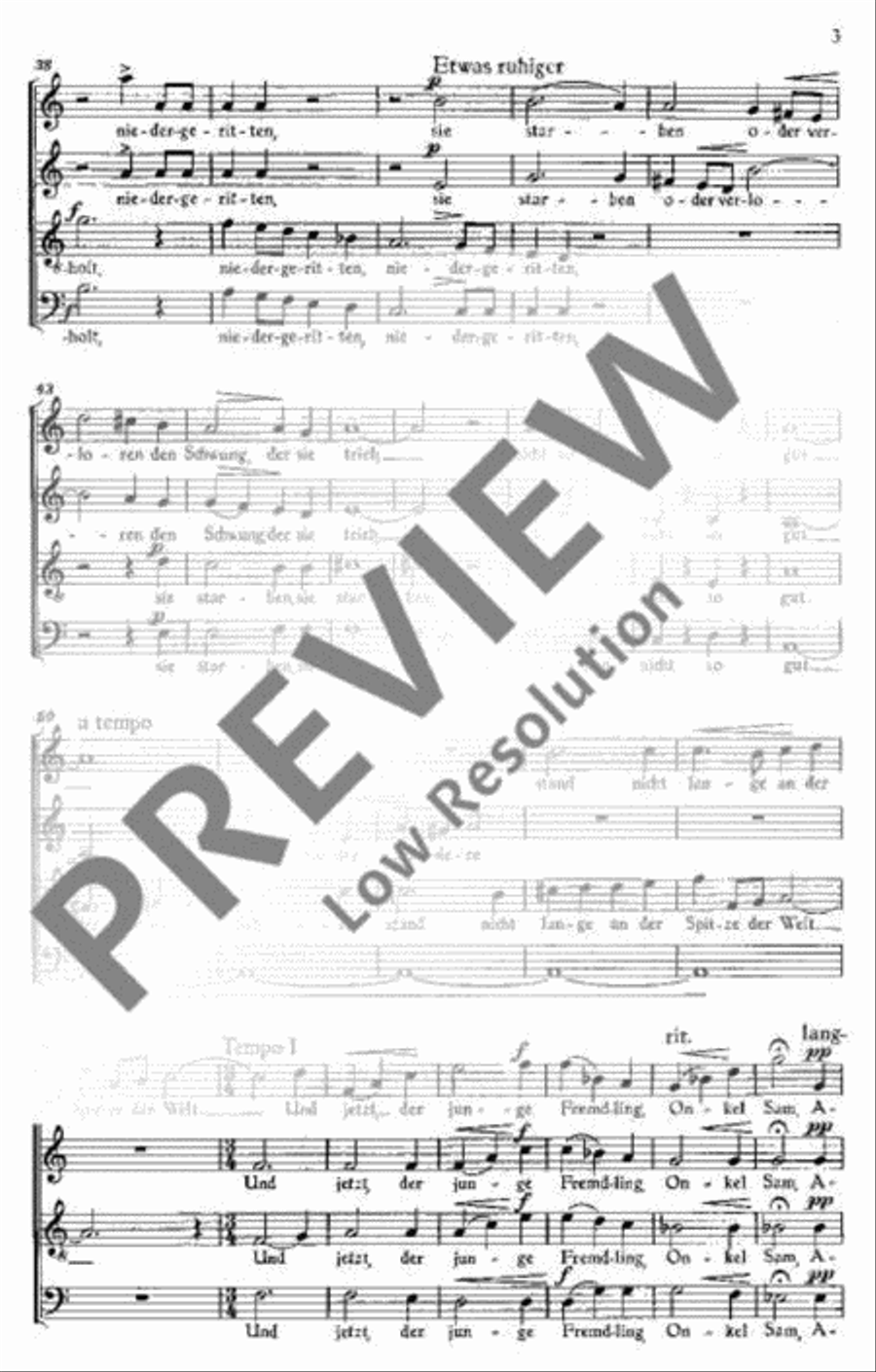 Guten Morgen, Amerika Guten Morgen, Amerika 4-Part scores gallery preview page 4