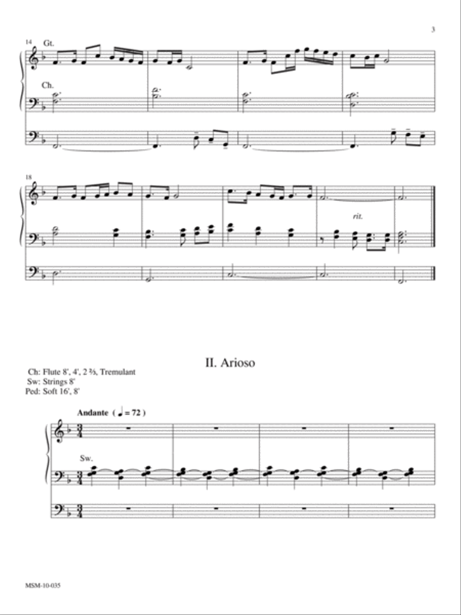 Variations on Hyfrydol Organ scores gallery preview page 2