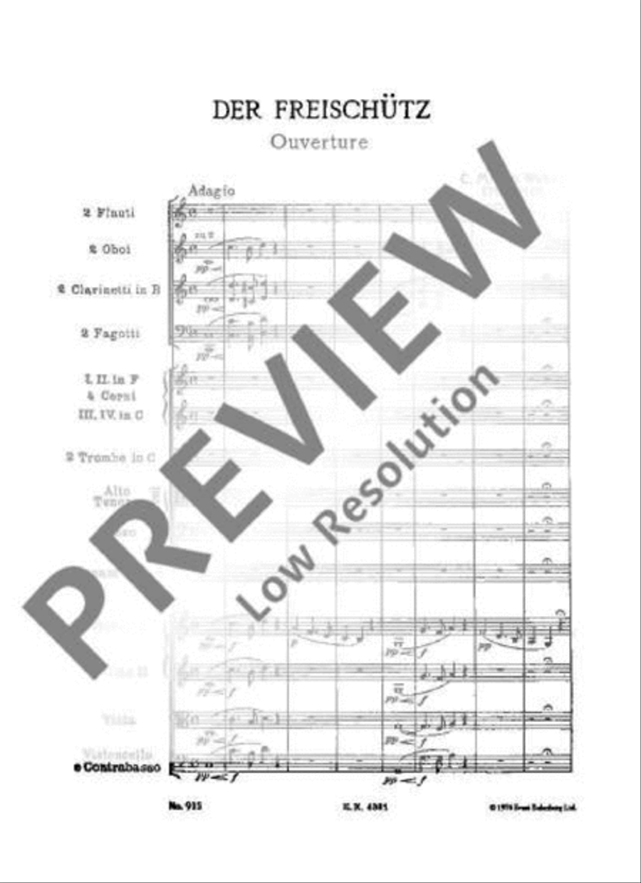 Der Freischütz Choir scores gallery preview page 20