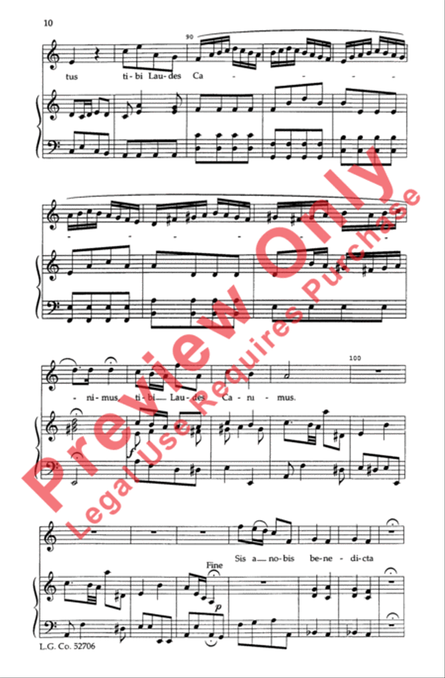Beata Es Virgo Maria 4-Part scores gallery preview page 10