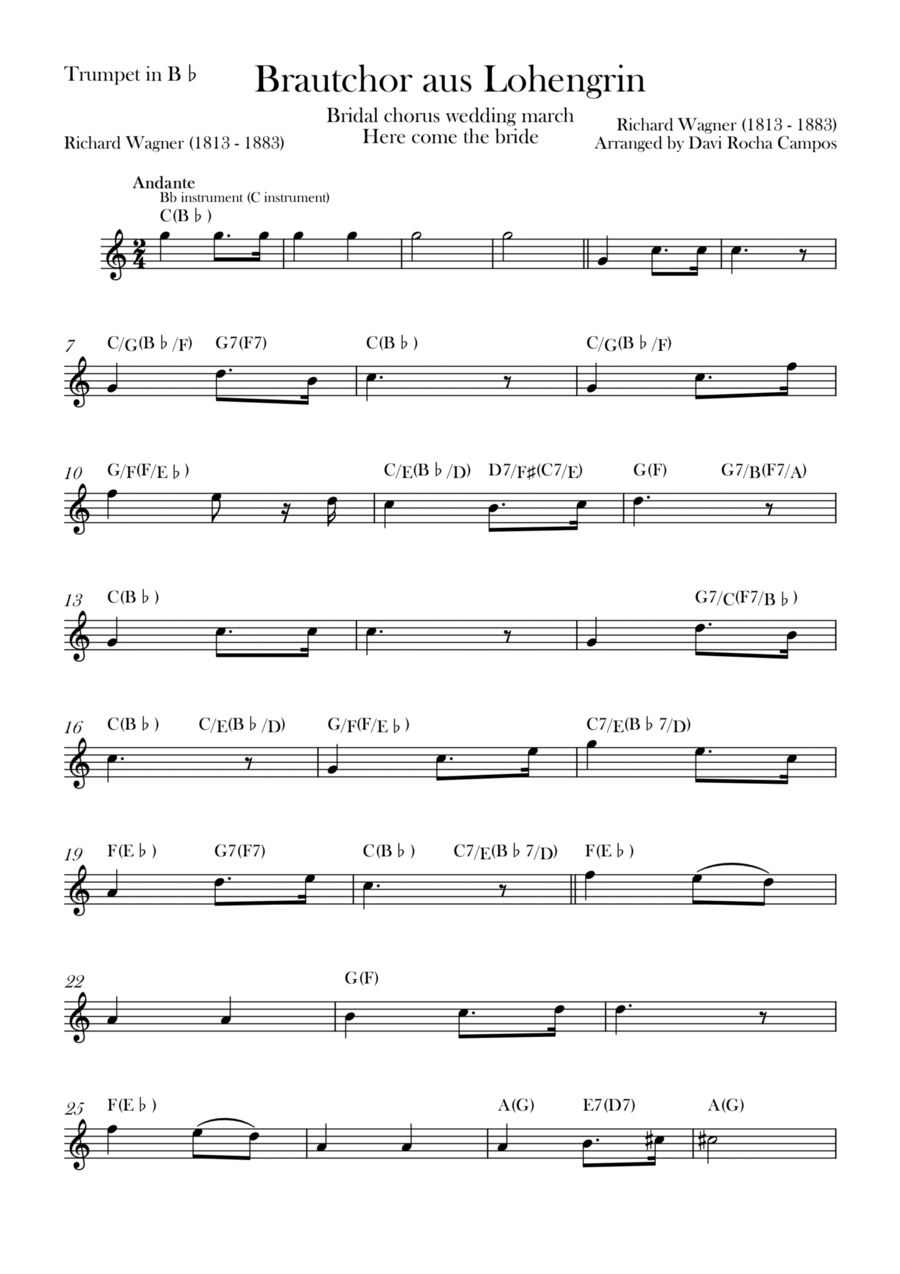 Brautchor aus Lohengrin 