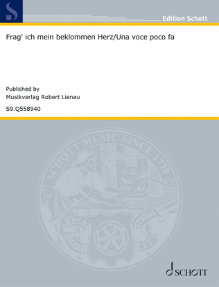 Book cover for Frag’ ich mein beklommen Herz/Una voce poco fa