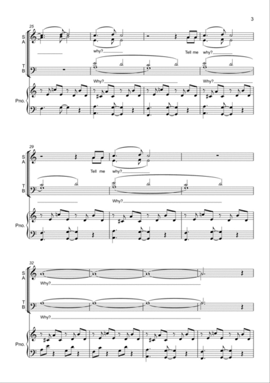 Tell Me Why Tell Me Why 4-Part scores gallery preview page 3