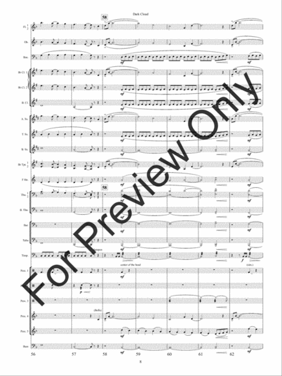 Dark Cloud Concert Band scores gallery preview page 11