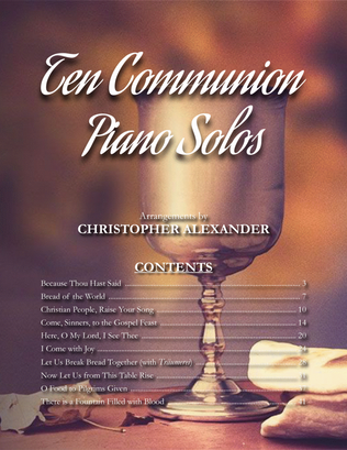 Book cover for Ten Communion Piano Solos