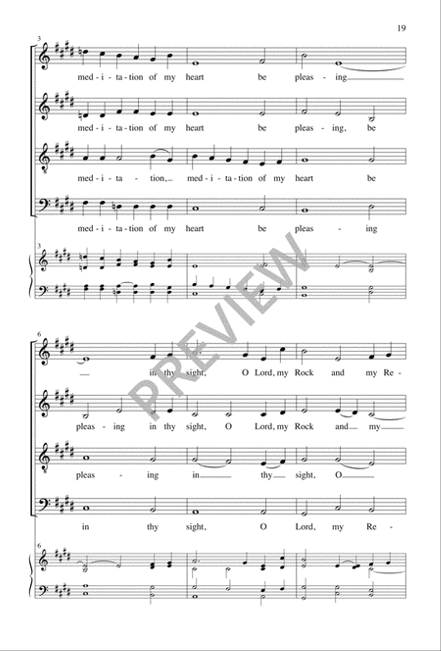 Seven Short Choral Meditations Divisi scores gallery preview page 19