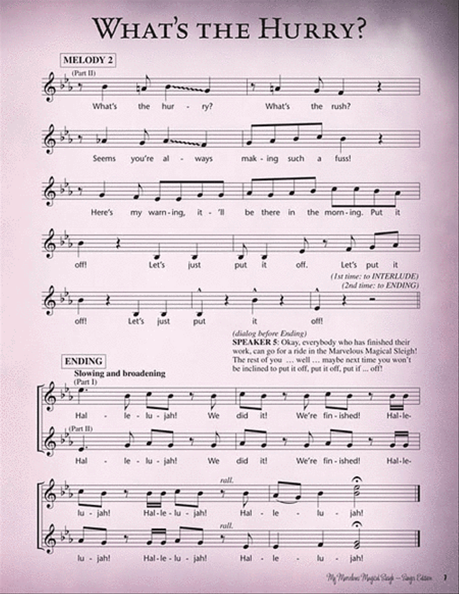 My Marvelous Magical Sleigh Choir scores gallery preview page 4