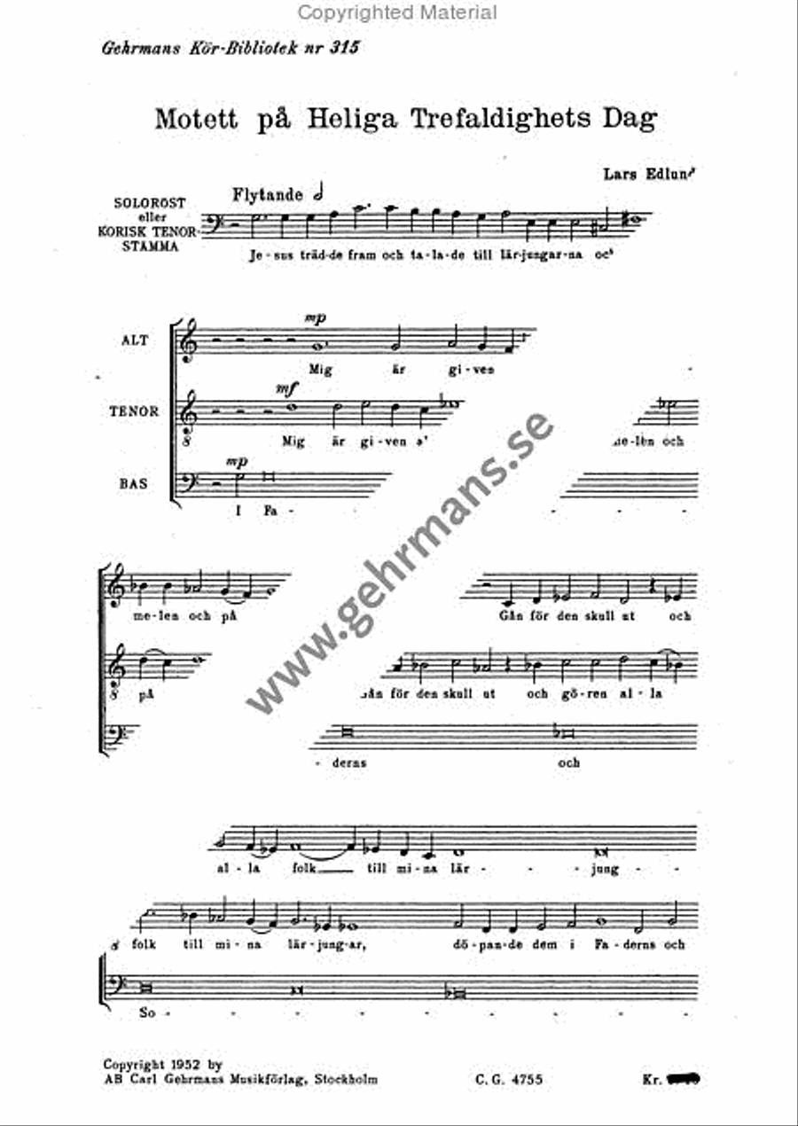 Motett pa Heliga Trefaldighets Dag ATB scores gallery preview page 2