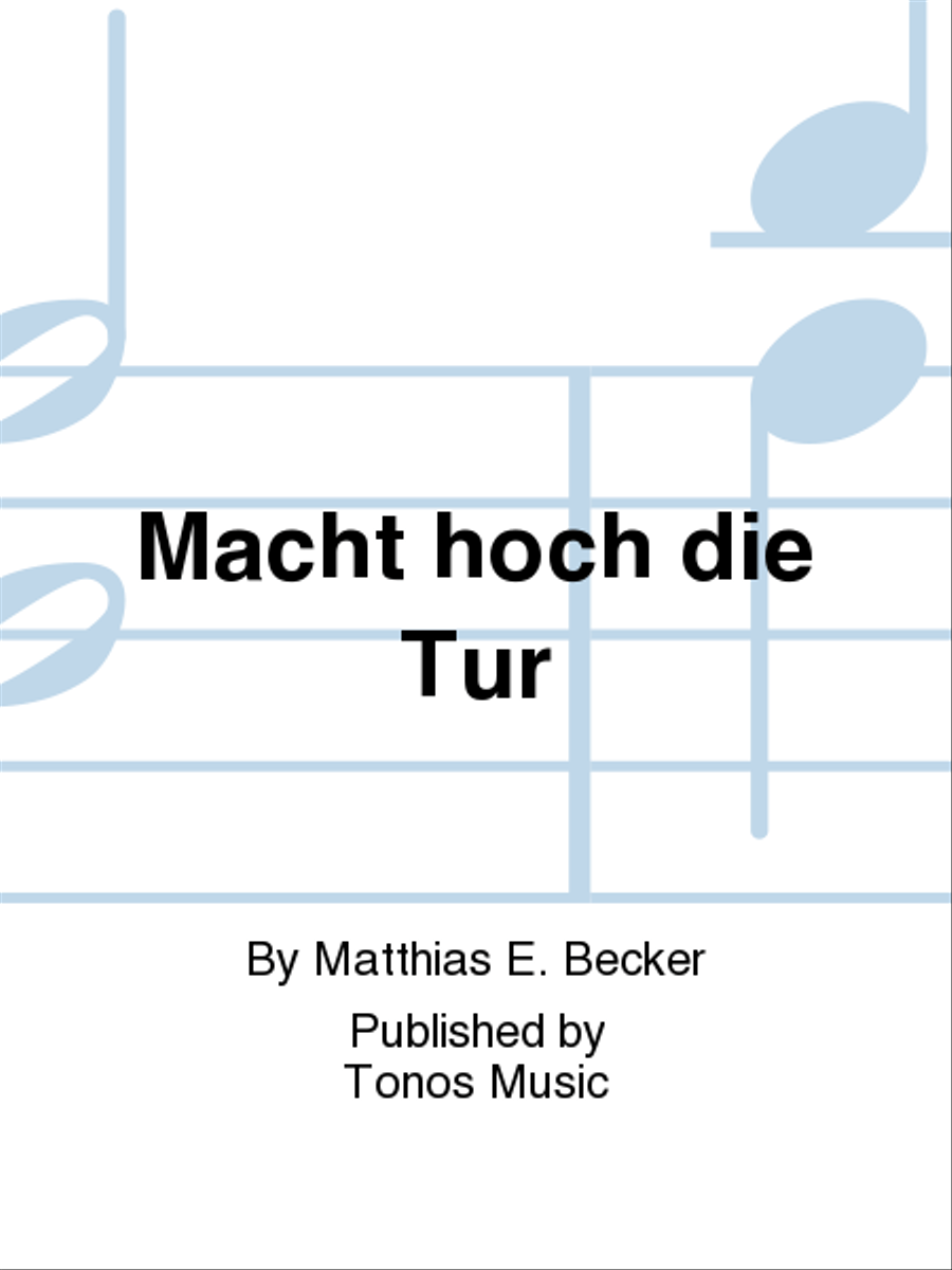 Macht hoch die Tur 4-Part scores gallery preview page 1