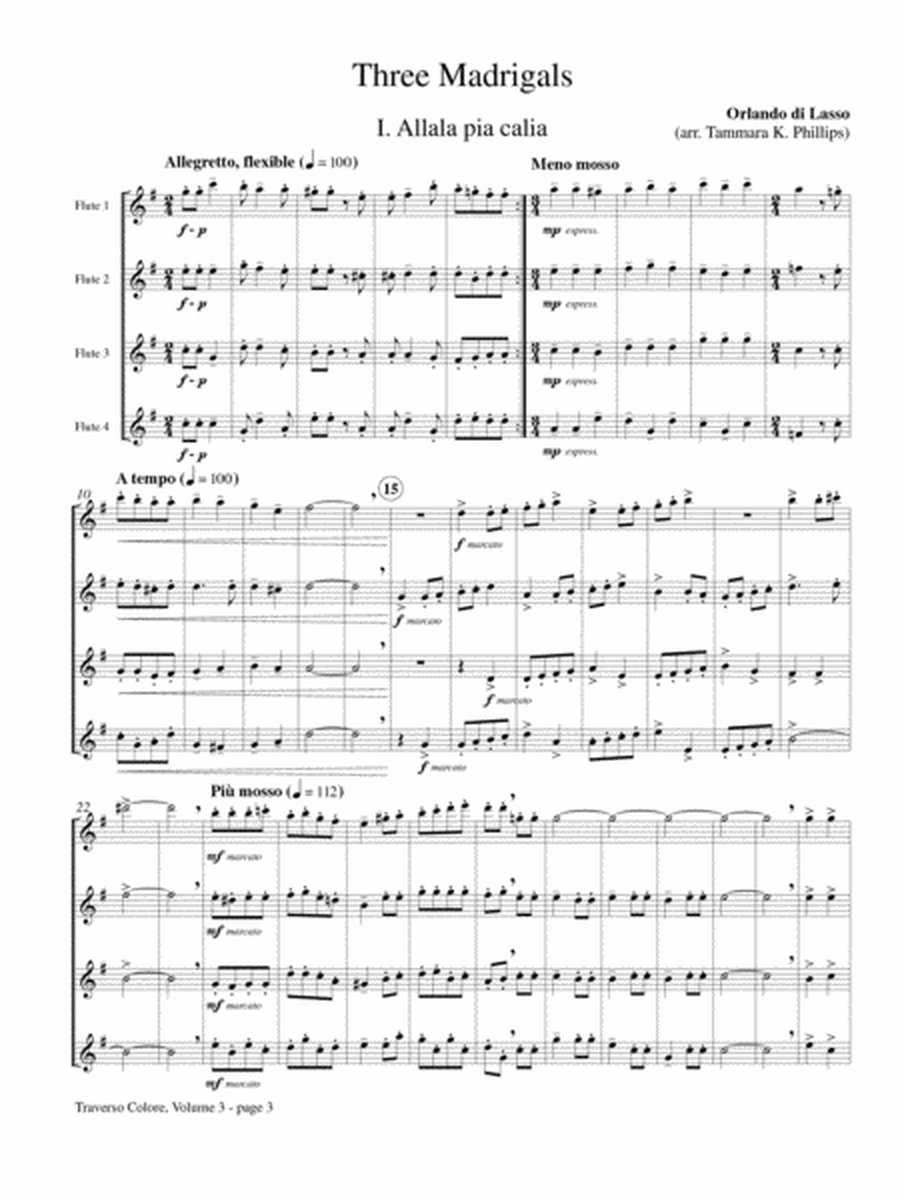 Traverso Colore, Volume 3 - Baroque Quartets