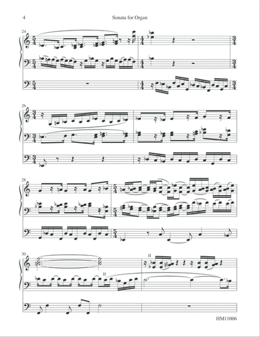 Sonata for Organ Organ Solo scores gallery preview page 6