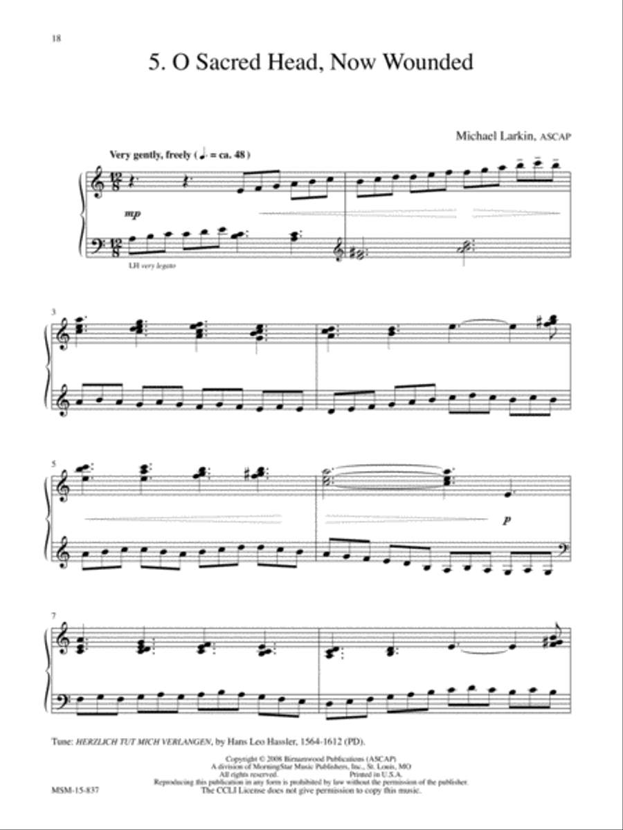 Hymn Meditations for the Church Year Piano Solo scores gallery preview page 7