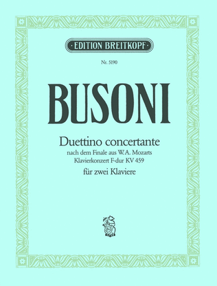 Book cover for Duettino Concertante K B 88