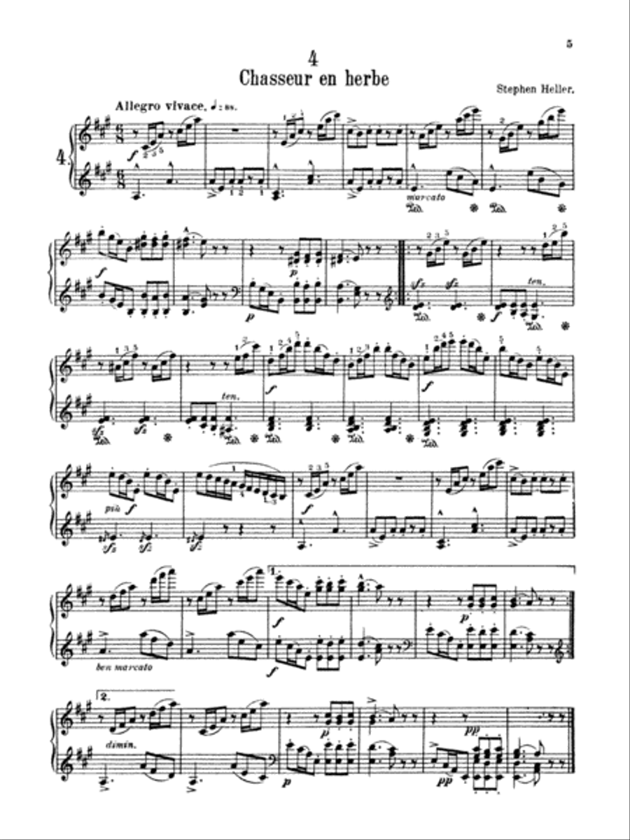 Heller: Album for the Young, Op. 138 Piano Solo scores gallery preview page 1