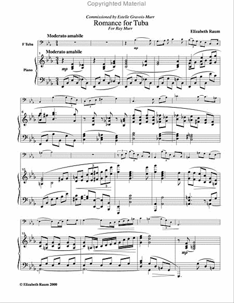 Romance Tuba scores gallery preview page 2