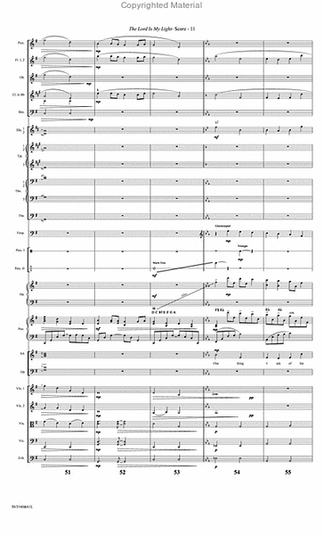 The Lord Is My Light - Orchestral Score and CD with Printable Parts image number null