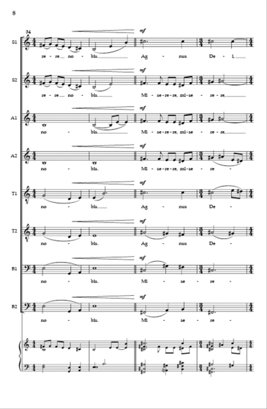 Agnus Dei Divisi scores gallery preview page 7