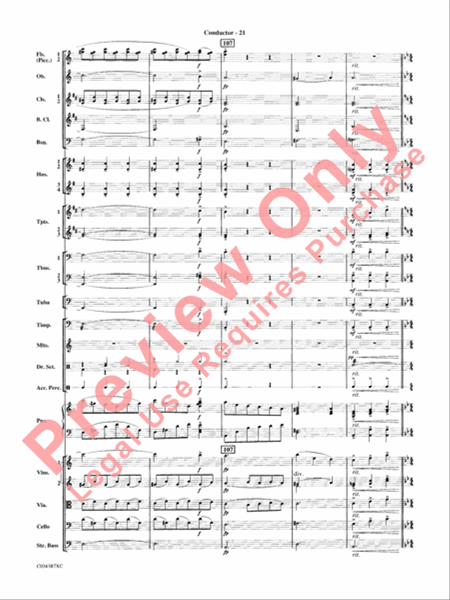 A Tribute to Henry Mancini Full Orchestra scores gallery preview page 24