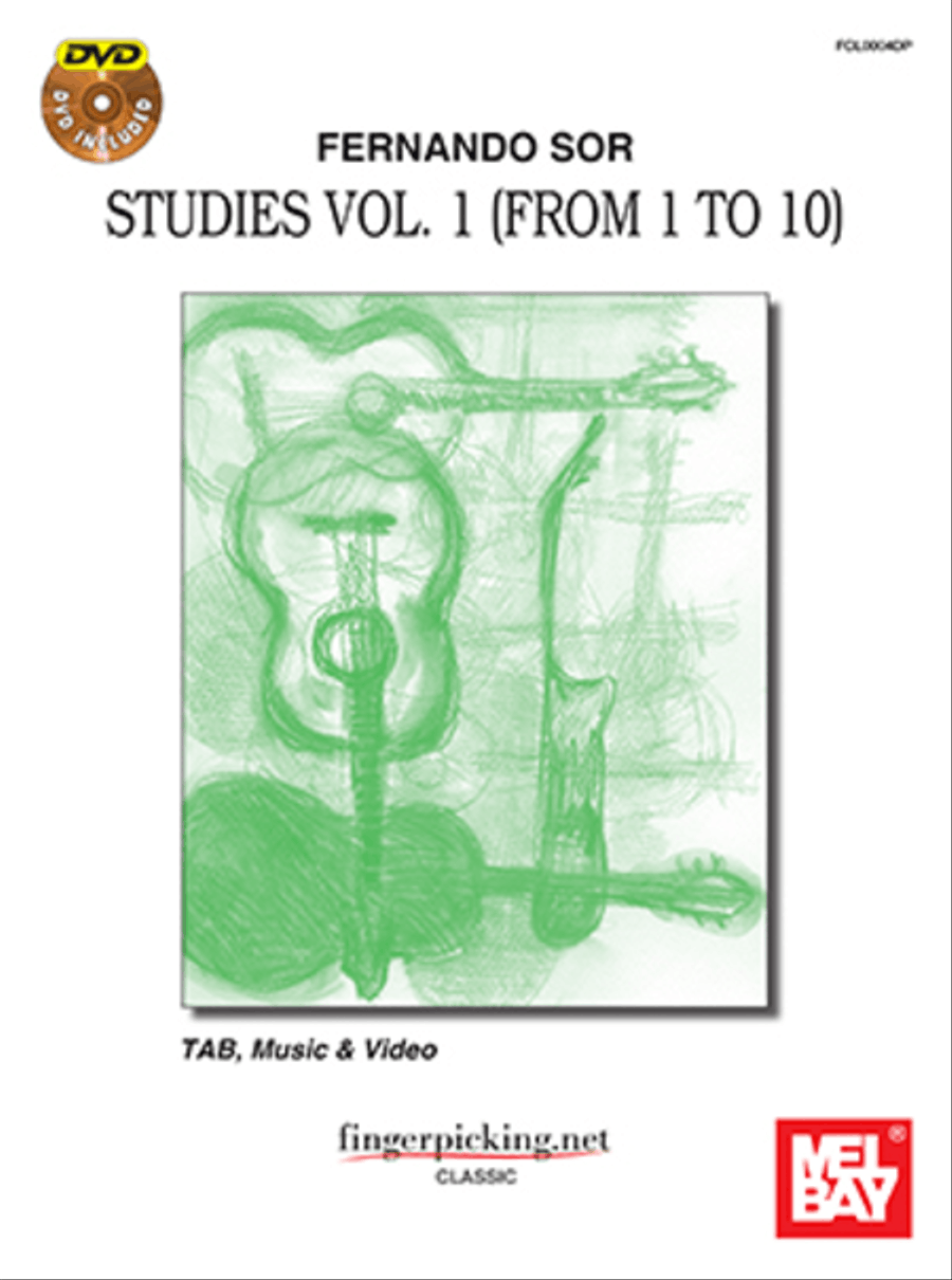 Fernando Sor: Studies Vol. 1 (from 1 to 10) Classical Guitar scores gallery preview page 1