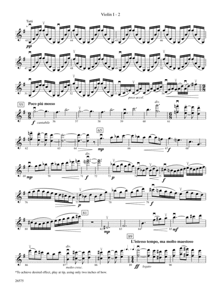 Of Glorious Plumage: 1st Violin