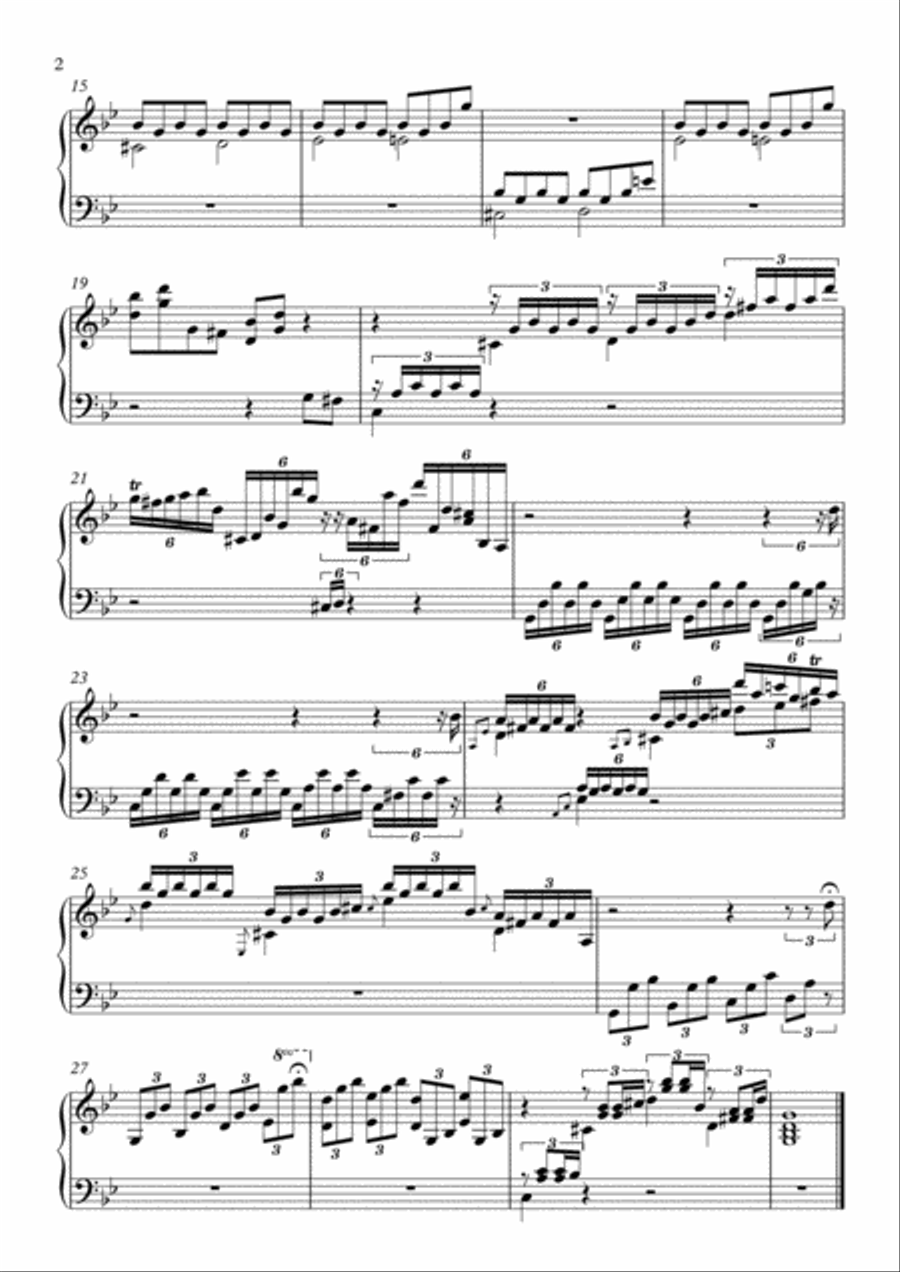 Glasperlenspiel - minimal piano for one hand alone Piano Method scores gallery preview page 5