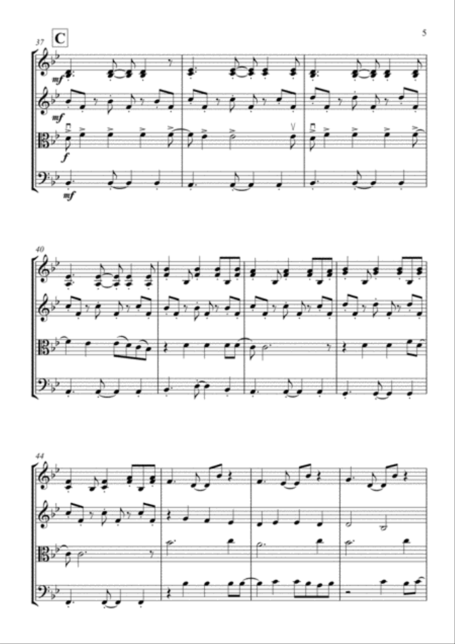 How To Save A Life String Quartet scores gallery preview page 5