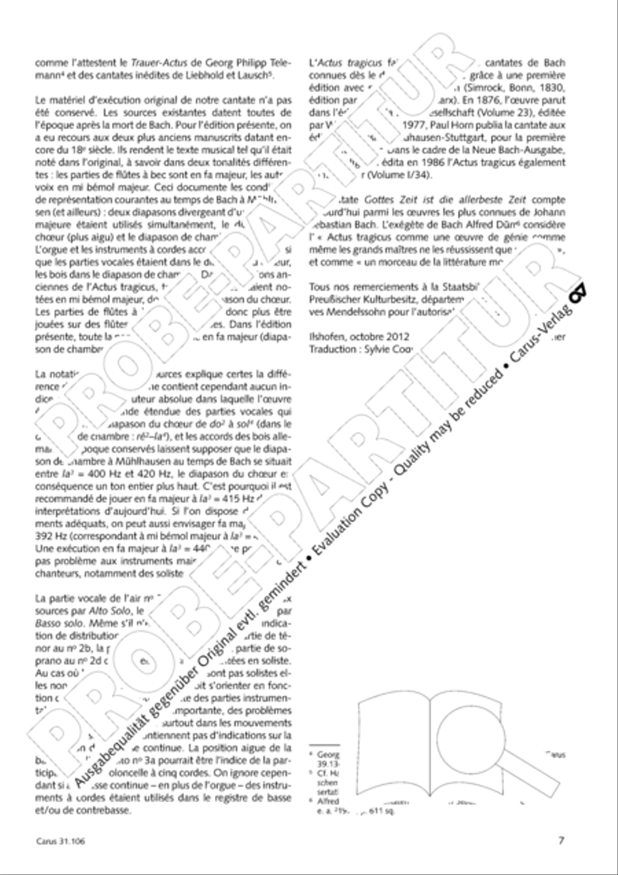 God's own time is the time appointed (Gottes Zeit ist die allerbeste Zeit) 4-Part scores gallery preview page 8