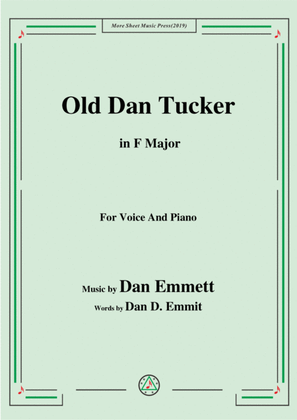 Rice-Old Dan Tucker,in F Major,for Voice and Piano