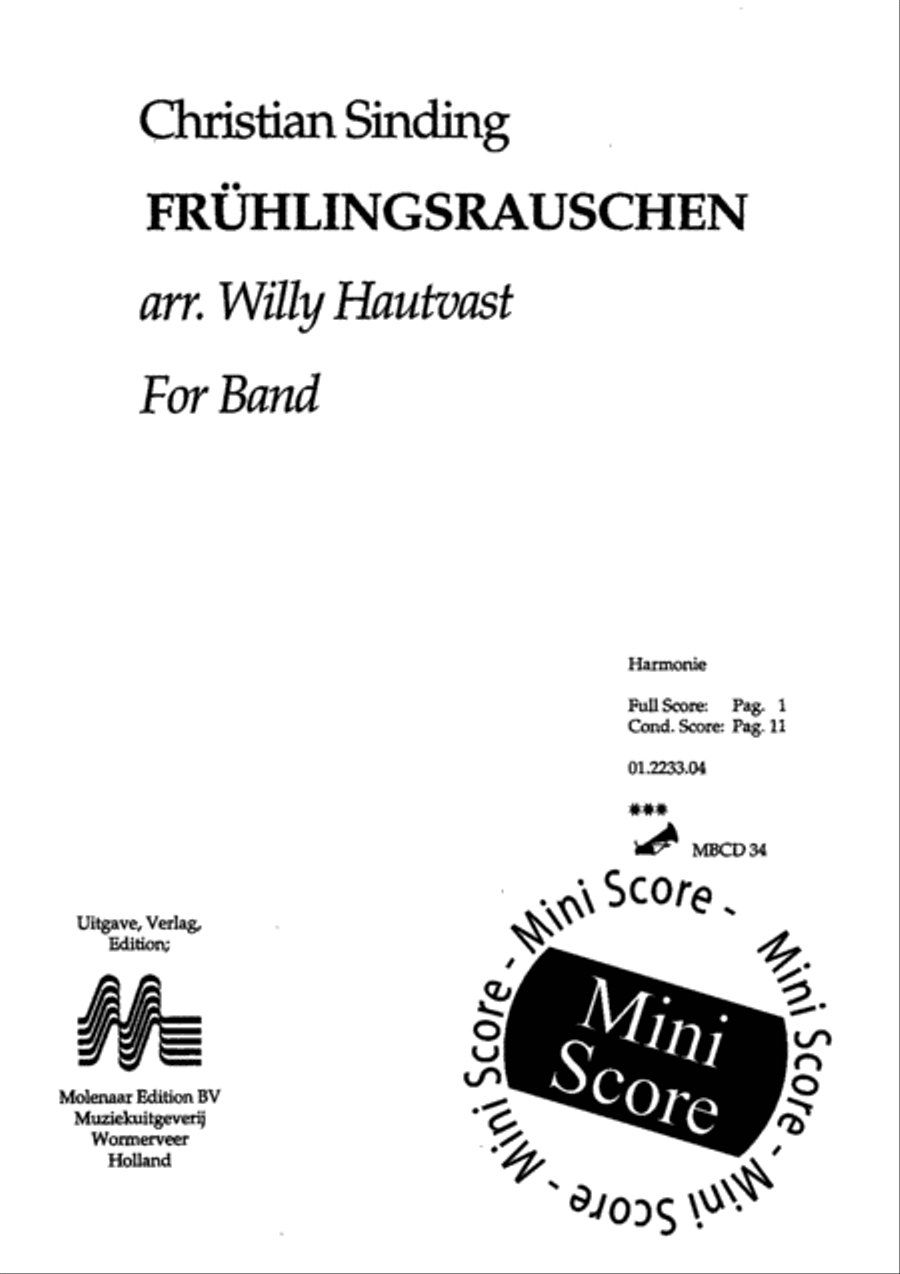 Fruhlingsrauschen Fanfare Band scores gallery preview page 3