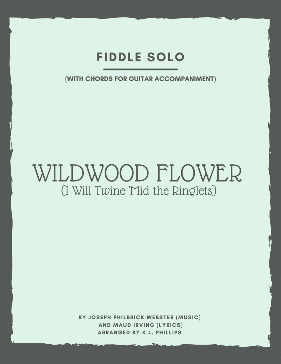 Wildwood Flower - Fiddle Solo with Chords for Guitar Accompaniment Violin Solo scores gallery preview page 1