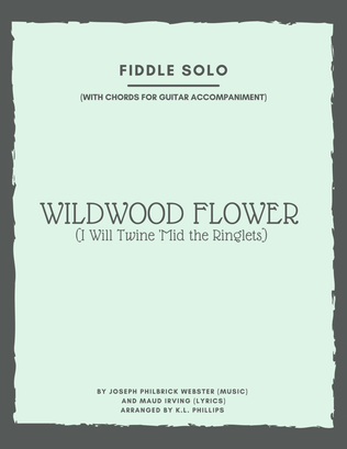 Wildwood Flower - Fiddle Solo with Chords for Guitar Accompaniment
