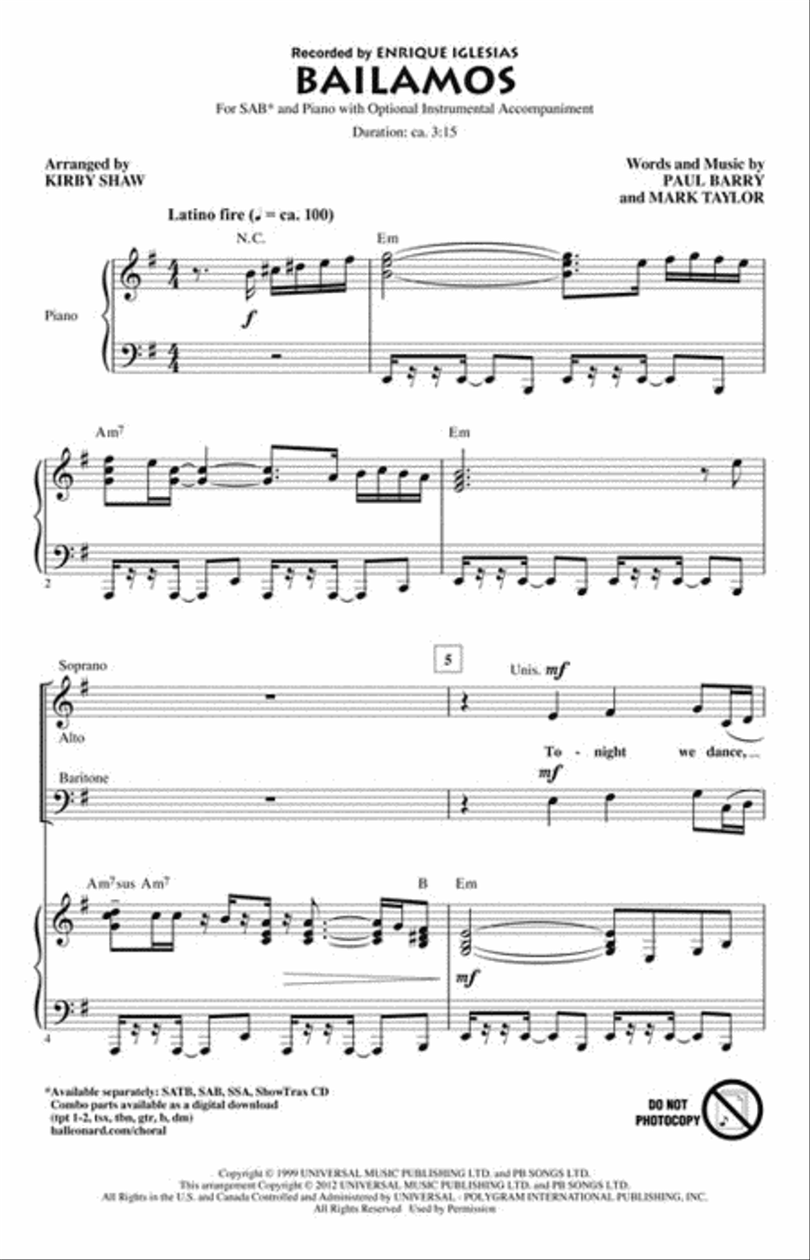 Bailamos 3-Part scores gallery preview page 2
